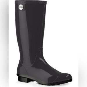 UGG WOMEN'S SHAYE RAIN BOOTS - ROUND TOE, SHEEP/LAMB FUR LINED, 7 US